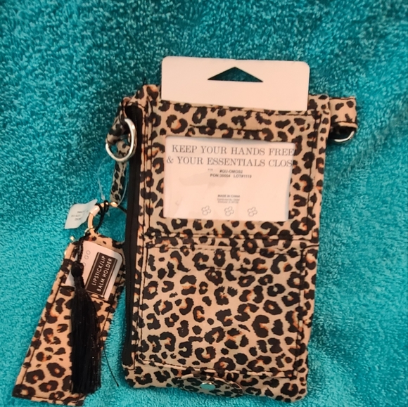 Leopard Print Wristlet Wallet